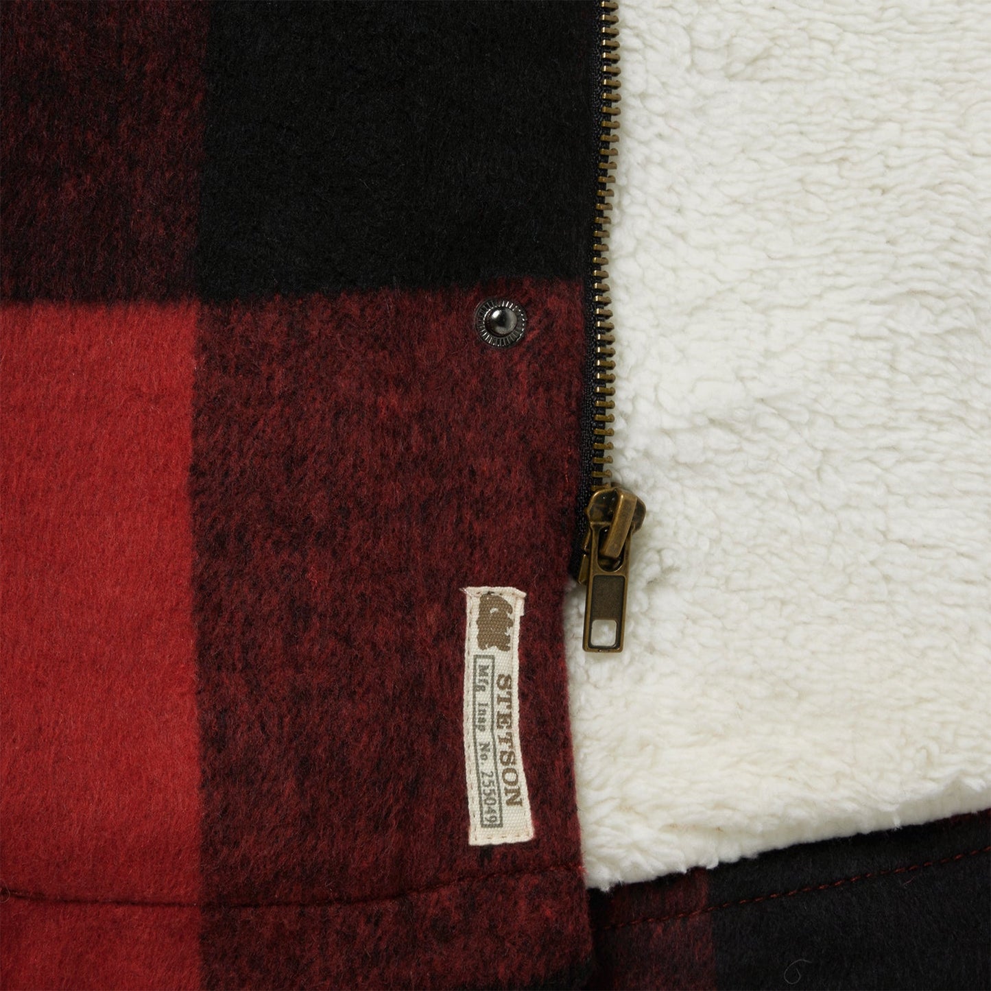 Buffalo Plaid Western Coat | Stetson Red