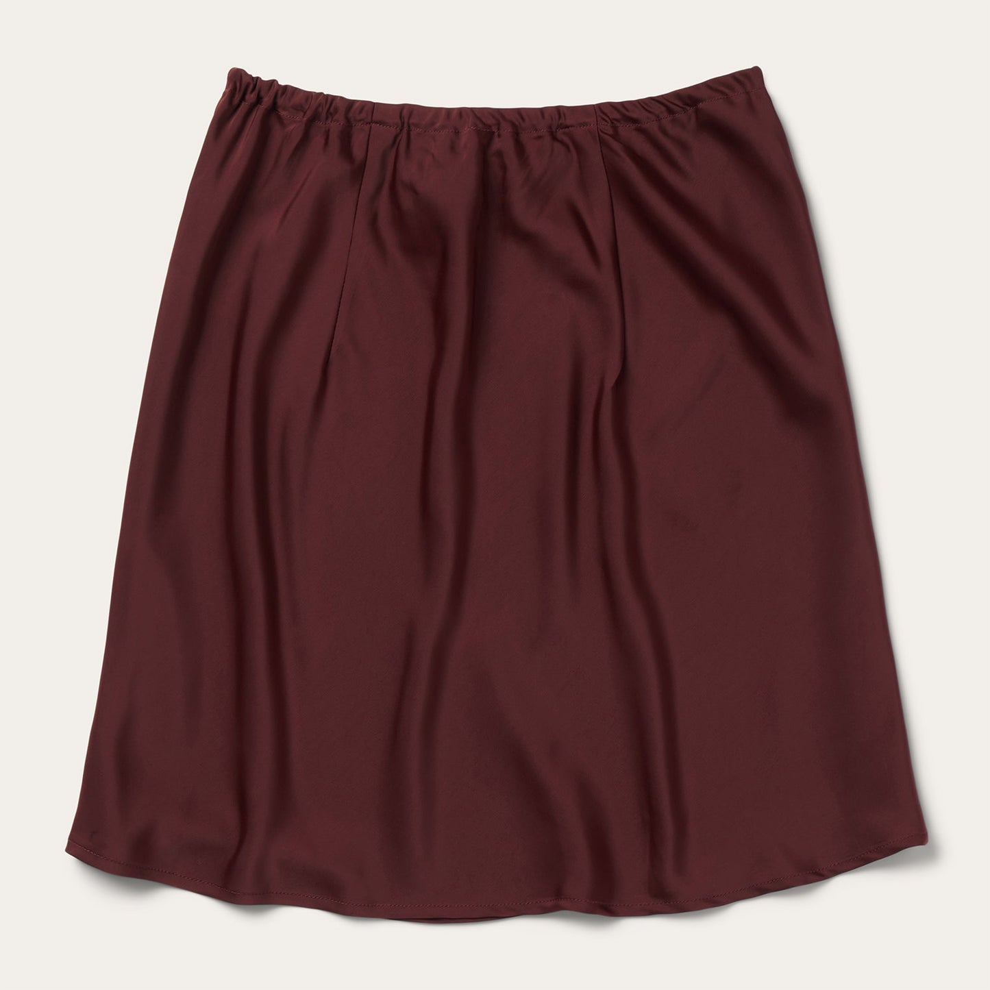 Wine Satin Skirt | Stetson Red
