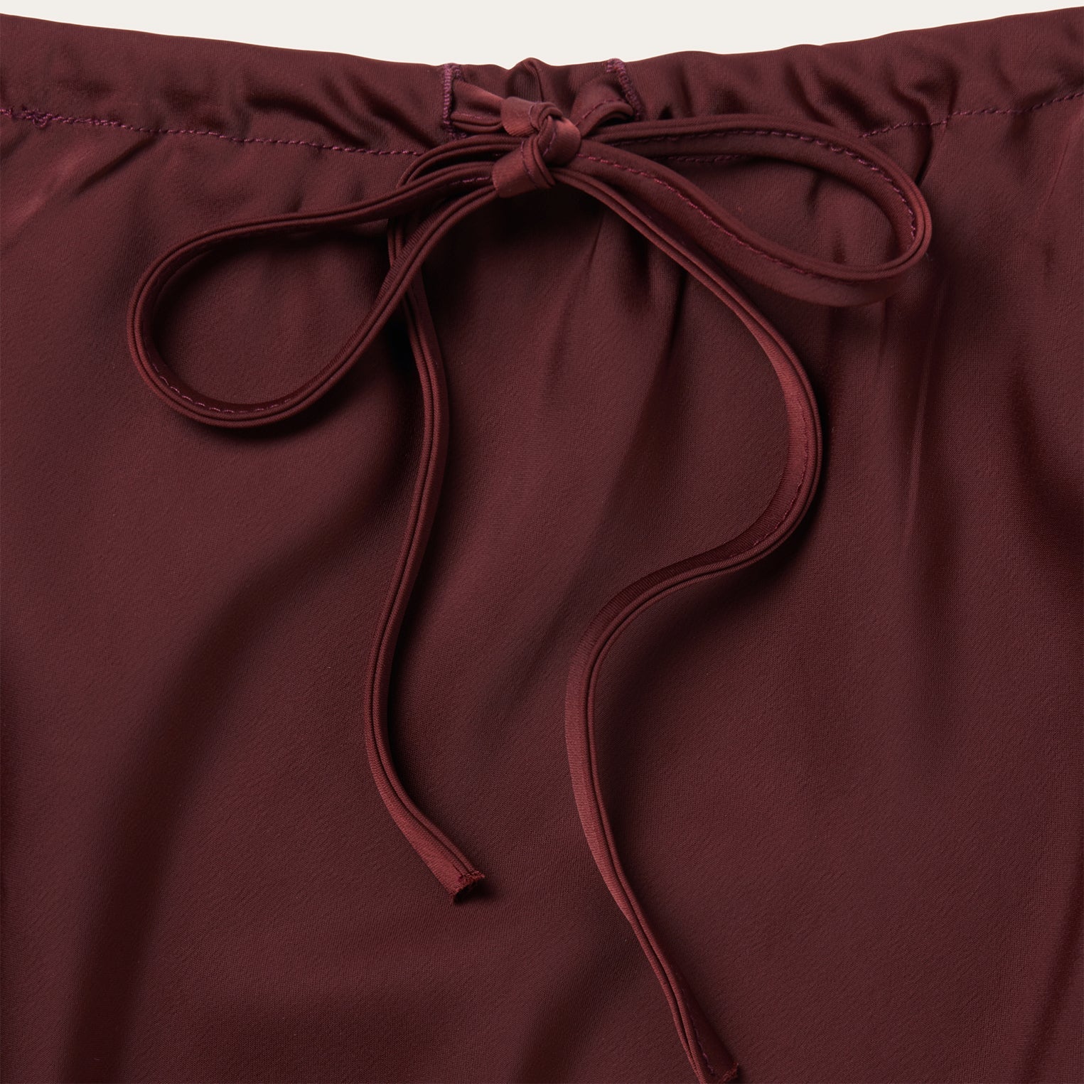 Wine Satin Skirt | Stetson Red