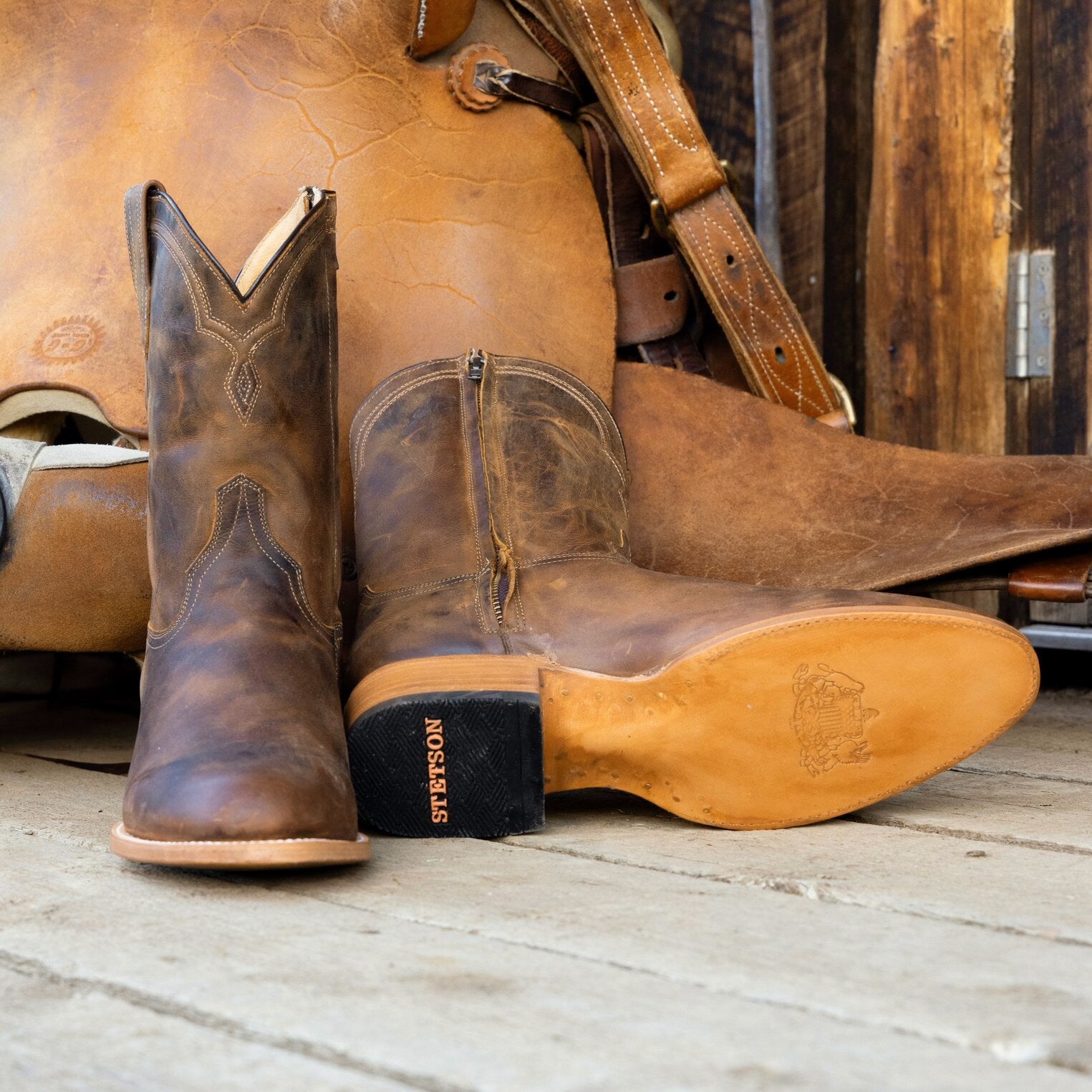 Rancher Zip Roper | Stetson Oiled Walnut