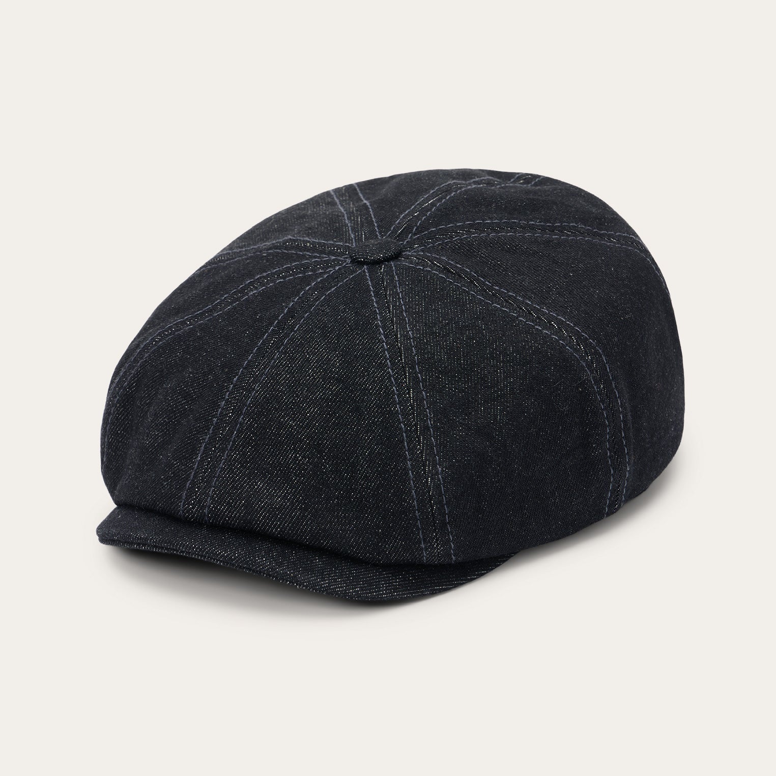 Denim Hatteras Cap | Stetson Black Denim