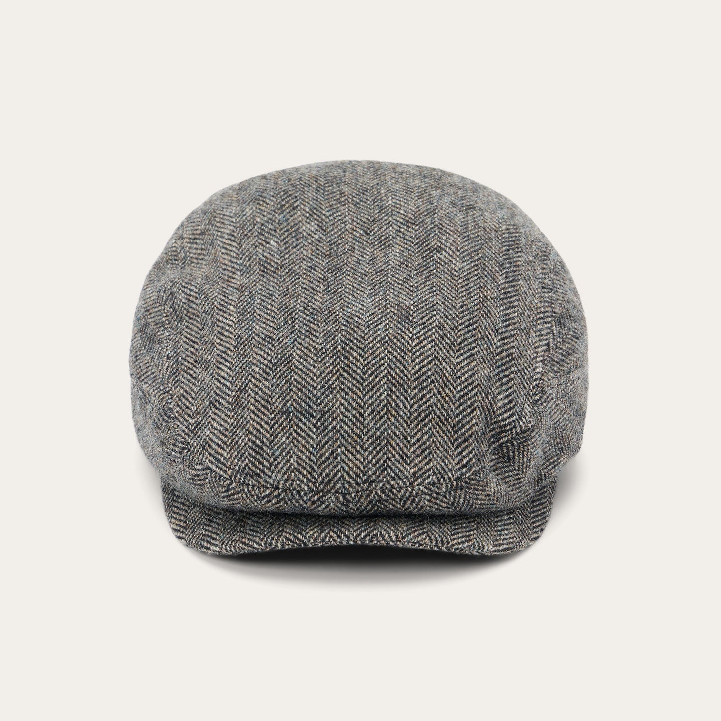 Wool Herringbone Driver Cap | Stetson Anthra Melange Herringbone