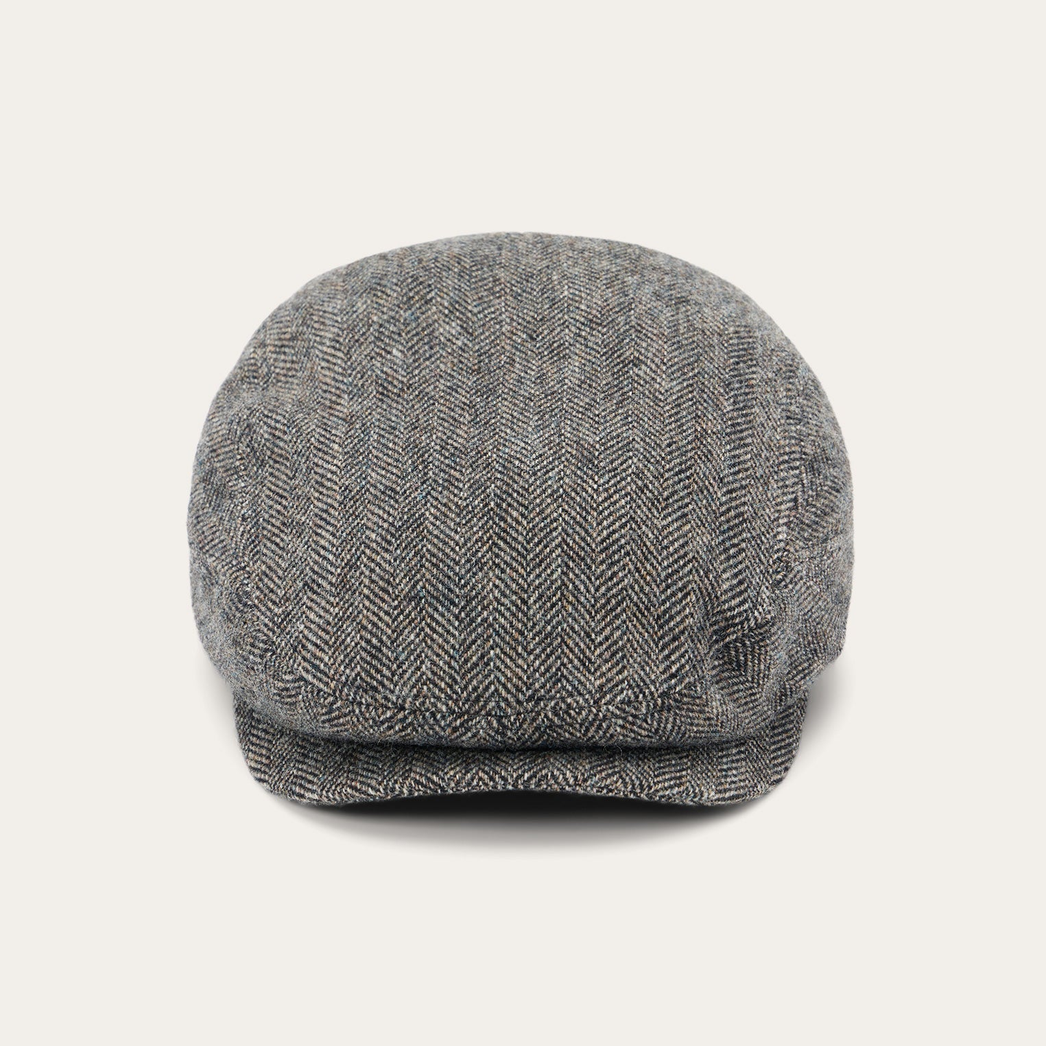 Wool Herringbone Driver Cap | Stetson Anthra Melange Herringbone