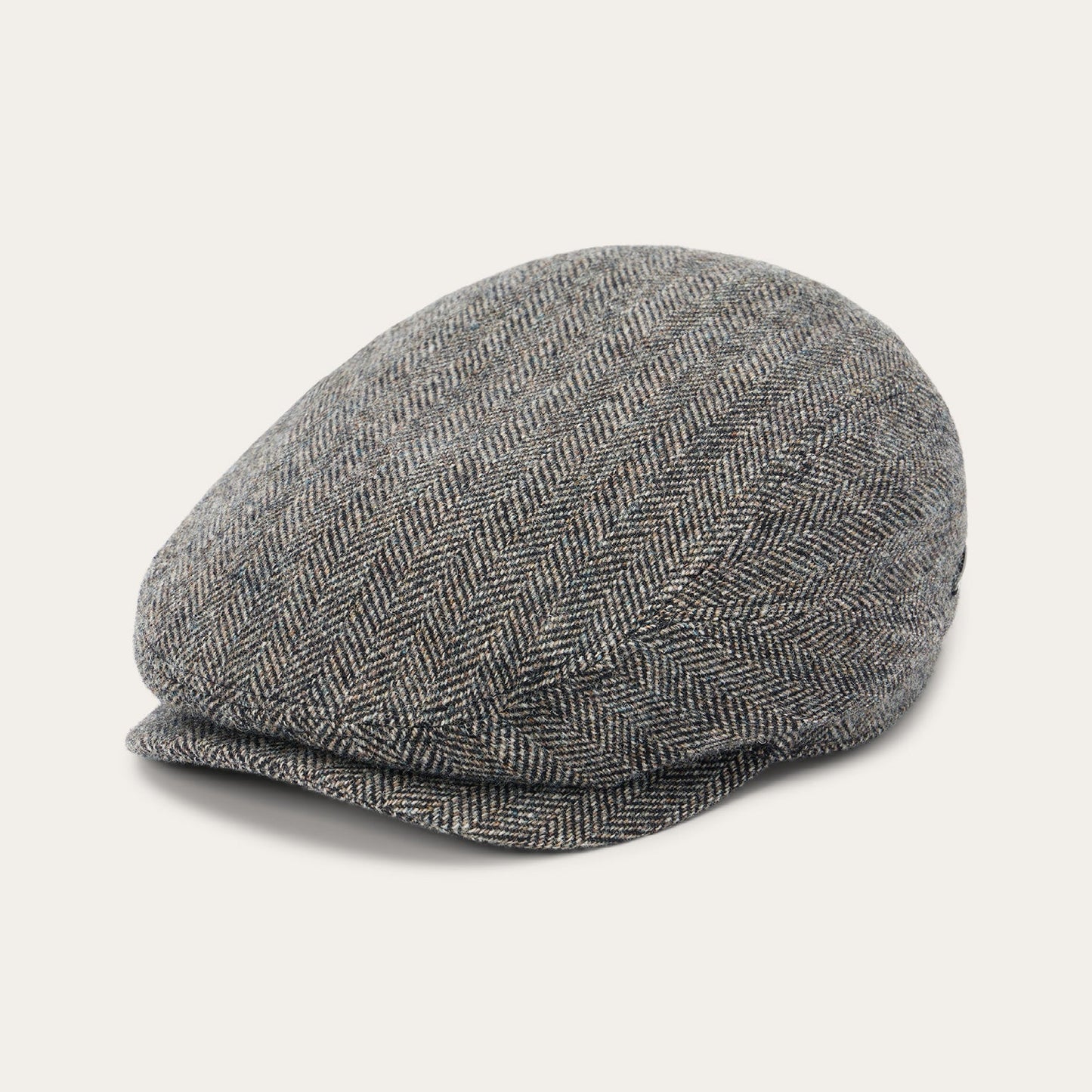 Wool Herringbone Driver Cap | Stetson Anthra Melange Herringbone