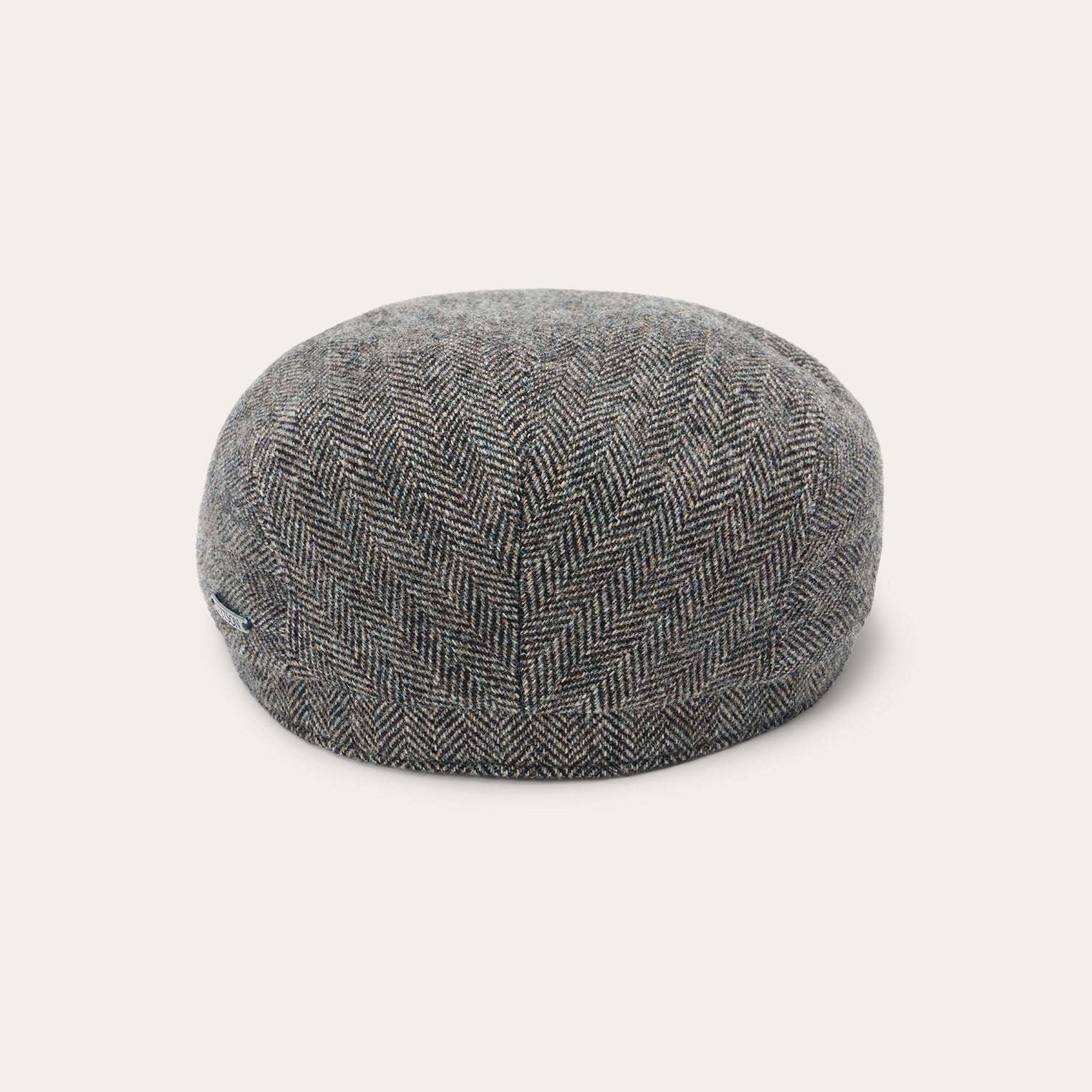 Wool Herringbone Driver Cap | Stetson Anthra Melange Herringbone