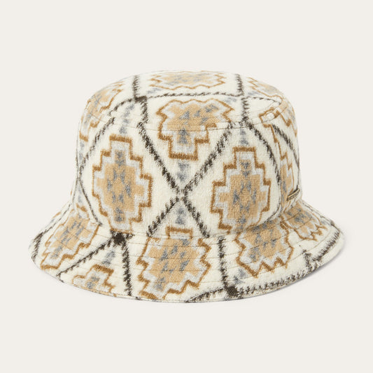 Navajo Jersey Bucket Hat | Stetson Off White / Beige