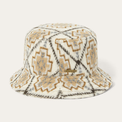Navajo Jersey Bucket Hat | Stetson Off White / Beige