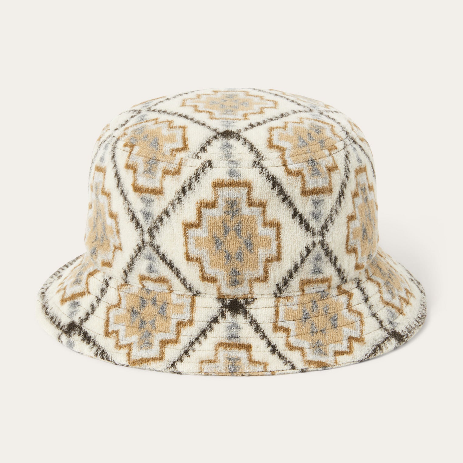 Navajo Jersey Bucket Hat | Stetson Off White / Beige