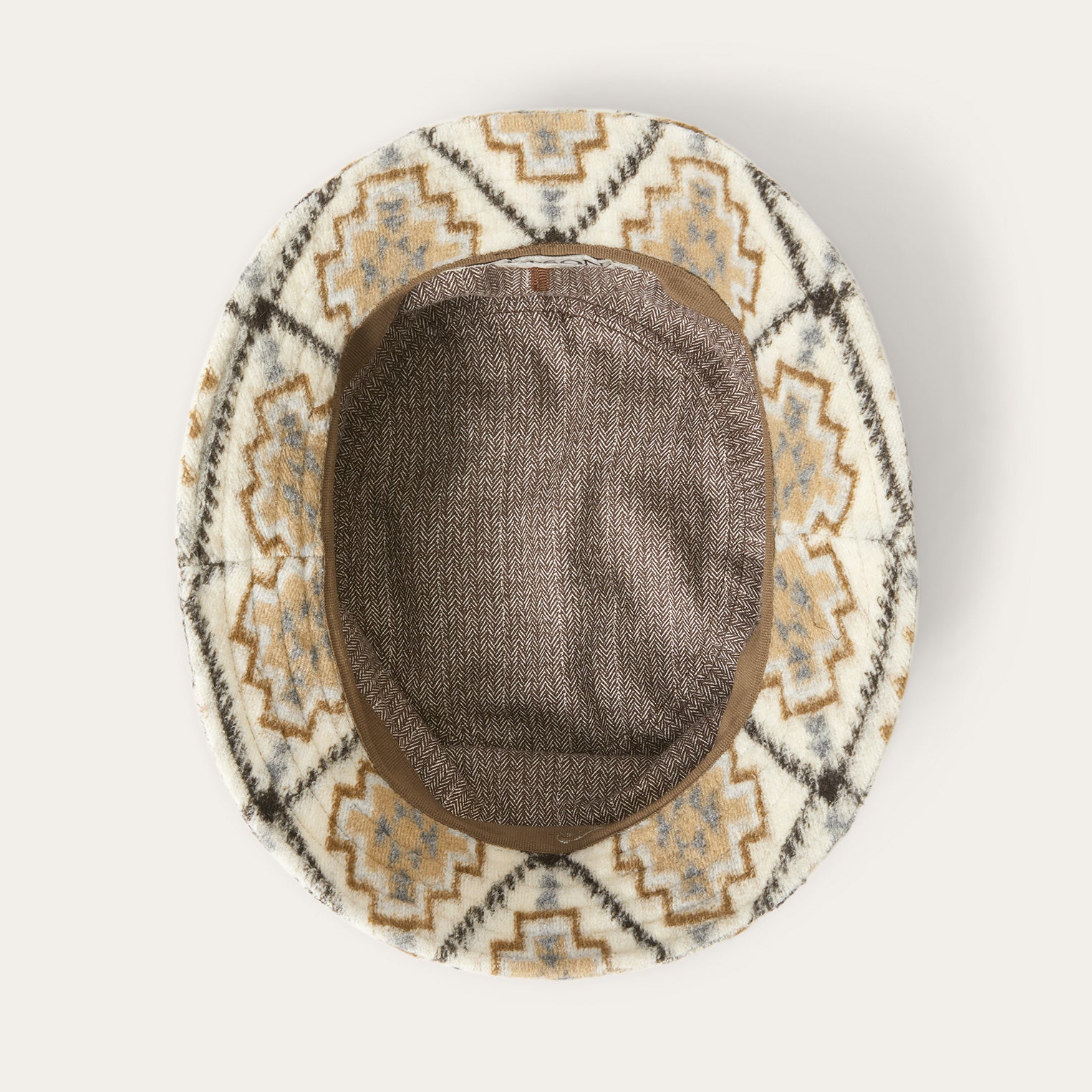 Navajo Jersey Bucket Hat | Stetson Off White / Beige