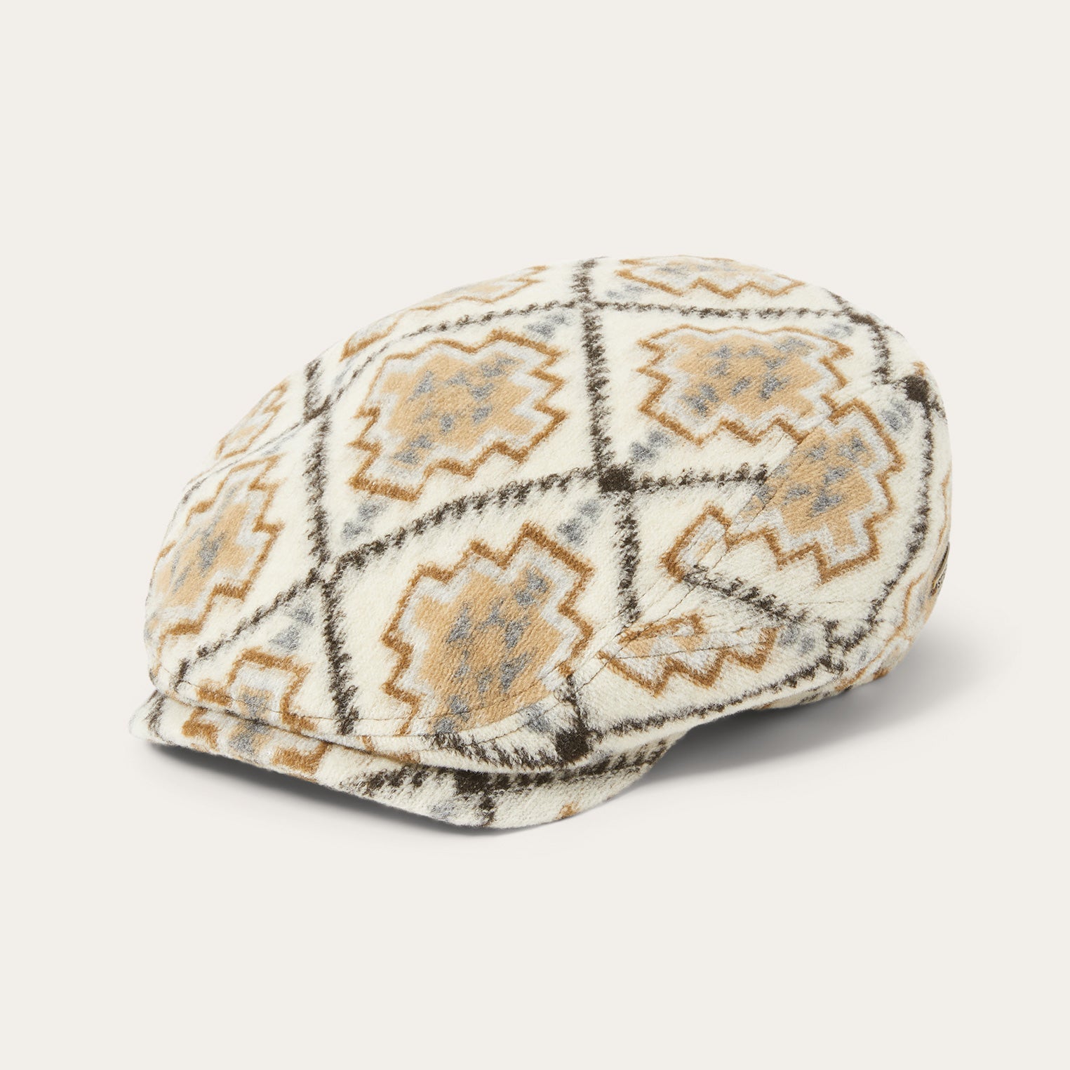 Navajo Jersey Driver Cap | Stetson Off White / Beige