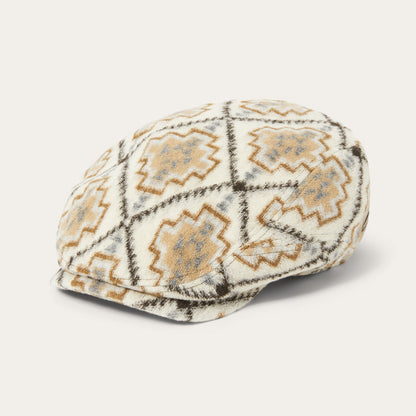 Navajo Jersey Driver Cap | Stetson Off White / Beige