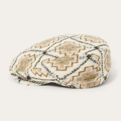 Navajo Jersey Driver Cap | Stetson Off White / Beige
