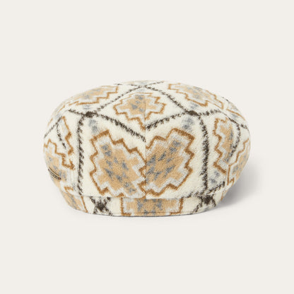 Navajo Jersey Driver Cap | Stetson Off White / Beige