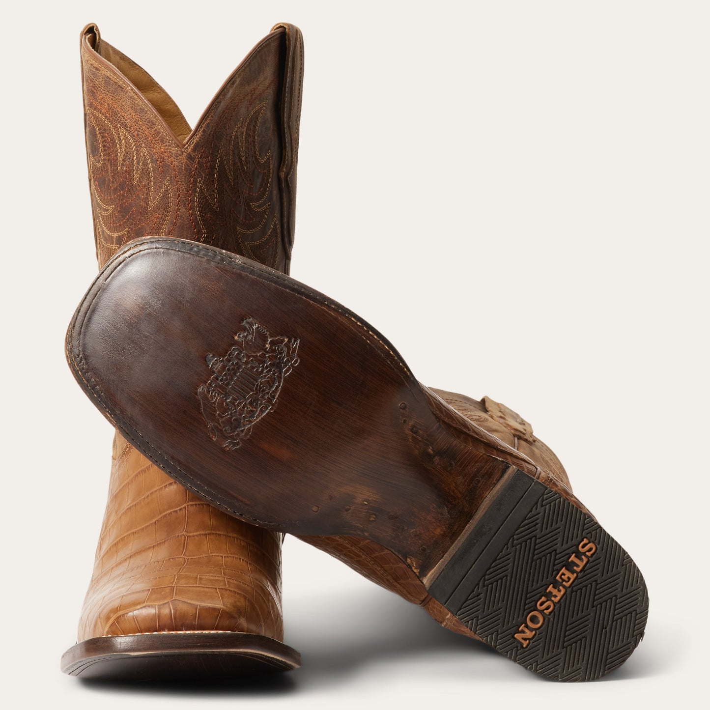 Aces Alligator Boots | Stetson Tan