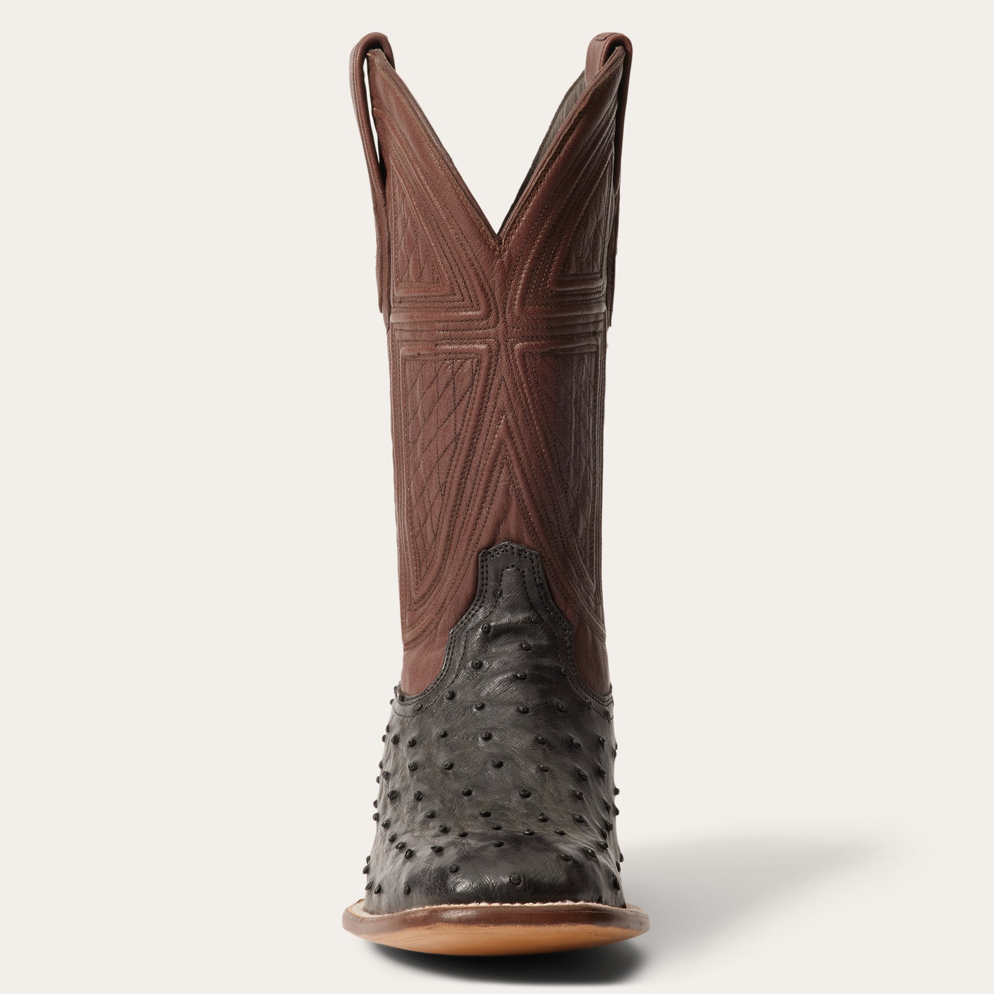 Dillon Ostrich Boots | Stetson Black