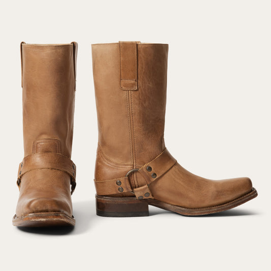 Heritage Harness Boots | Stetson Burnished Vintage Tan