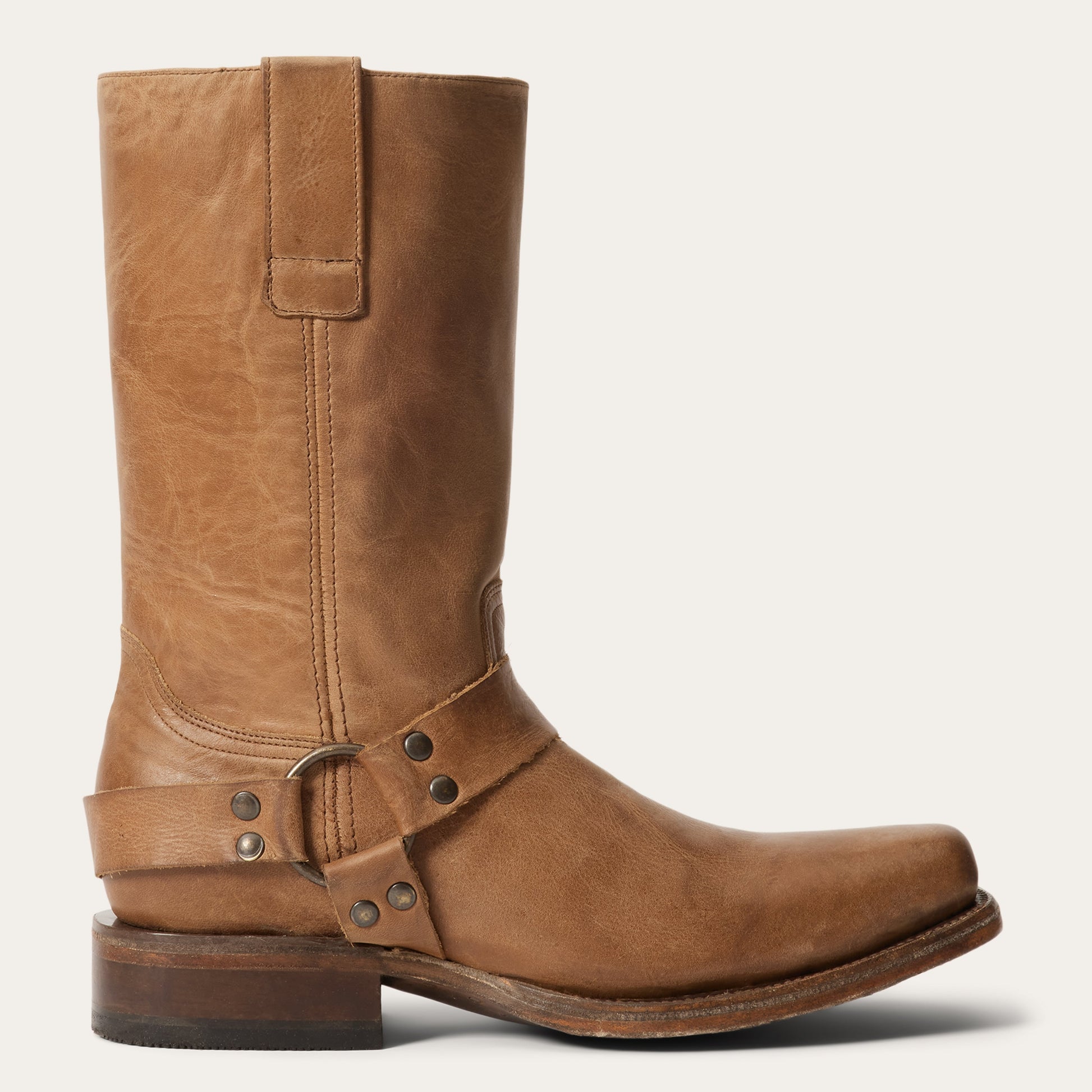 Heritage Harness Boots | Stetson Burnished Vintage Tan