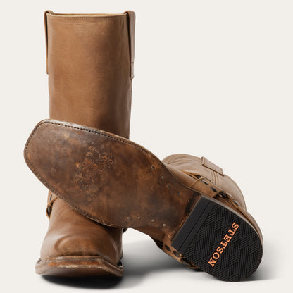 Heritage Harness Boots | Stetson Burnished Vintage Tan