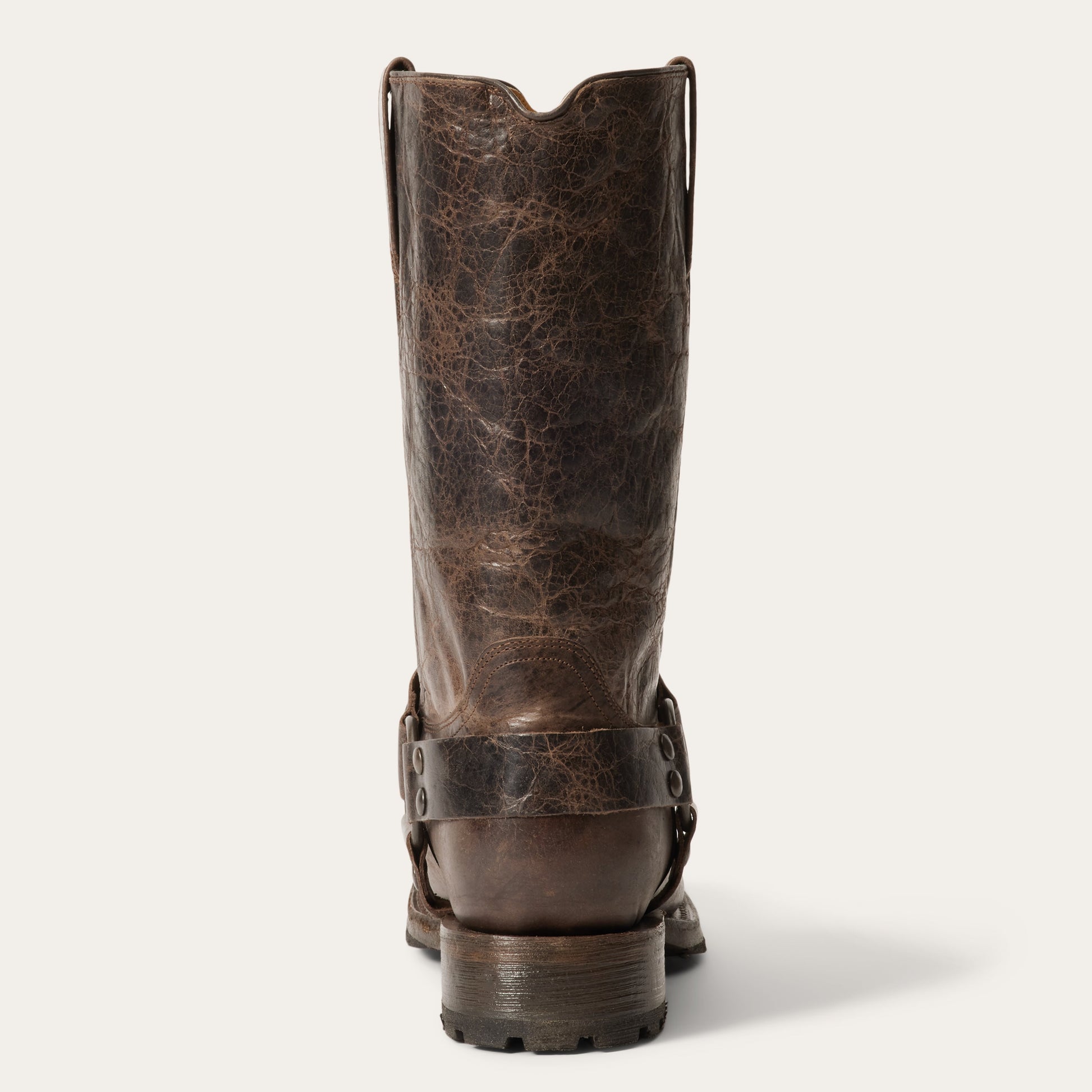 Heritage Harness Boots | Stetson Waxed Dark Brown