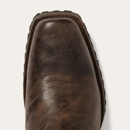 Heritage Harness Boots | Stetson Waxed Dark Brown