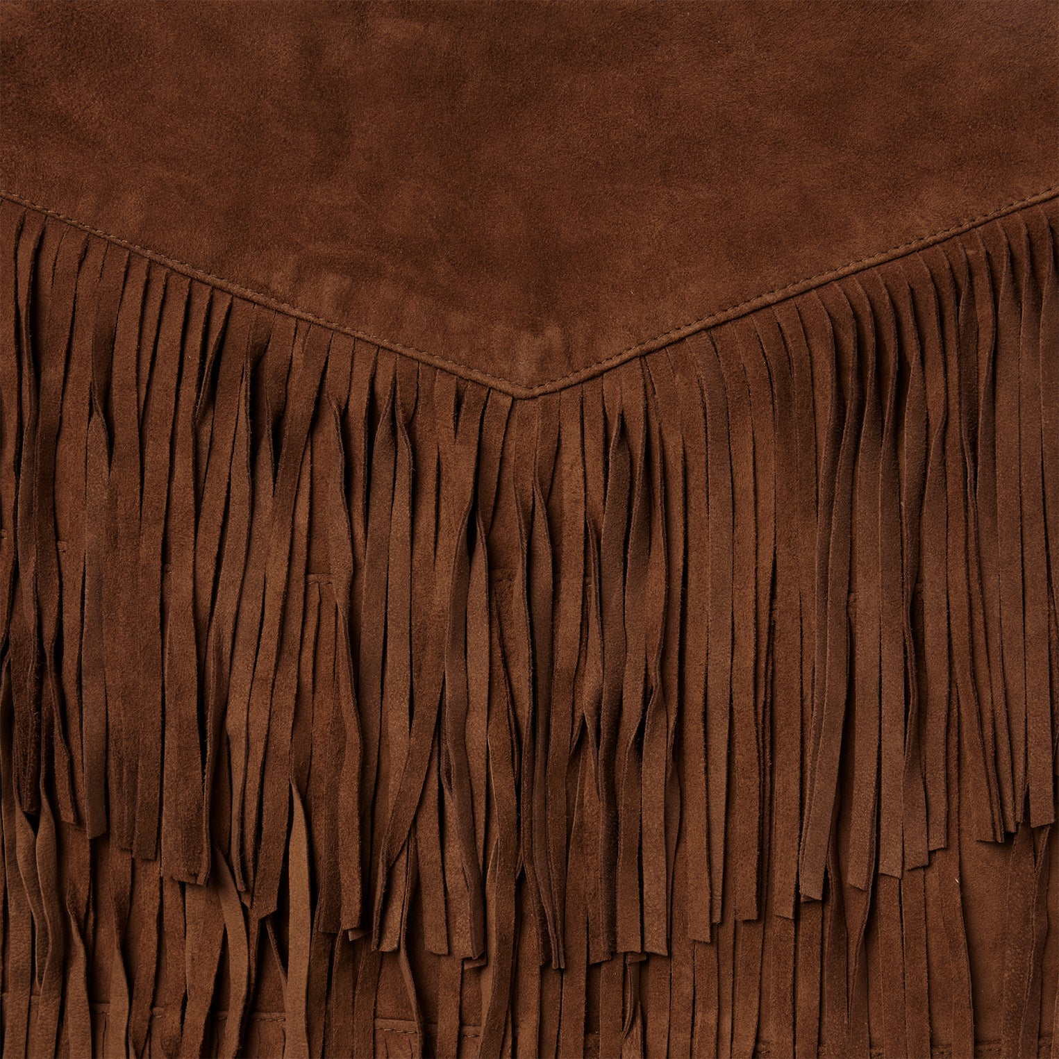 Lamb Suede Fringe Mini Skirt | Stetson Brown