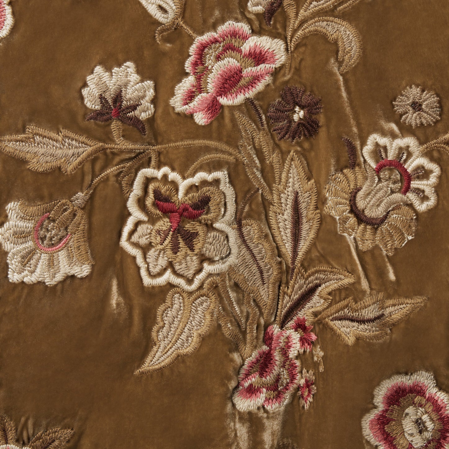Embroidered Velvet Bomber Jacket | Stetson Copper