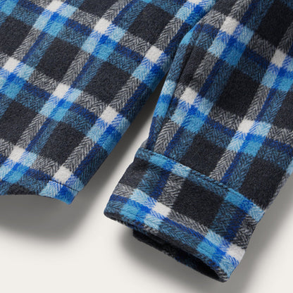 Blue Plaid Quilted Shirt Jacket | Stetson Blue