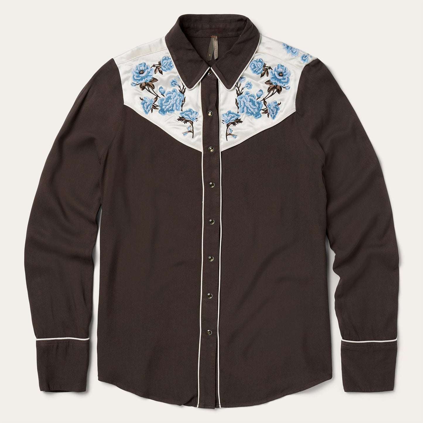 Embroidered Western Shirt | Stetson Brown