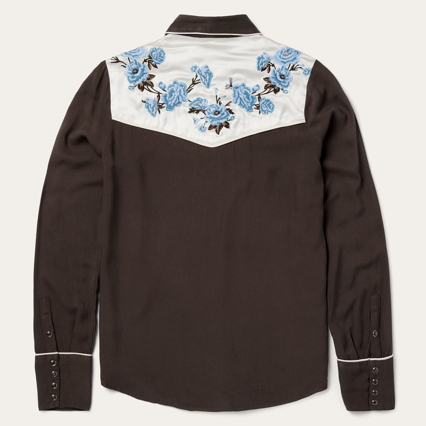 Embroidered Western Shirt | Stetson Brown