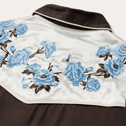 Embroidered Western Shirt | Stetson Brown