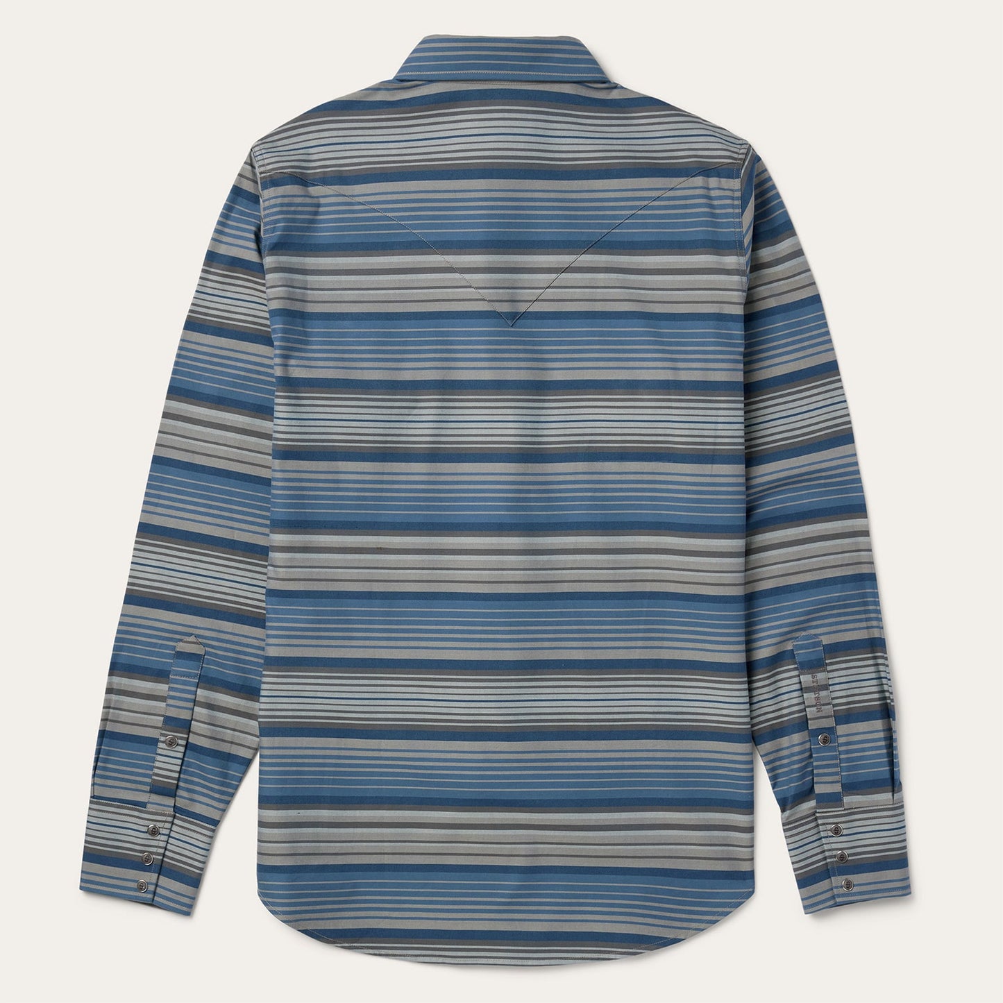 Serape Stripe Western Shirt | Stetson Blue