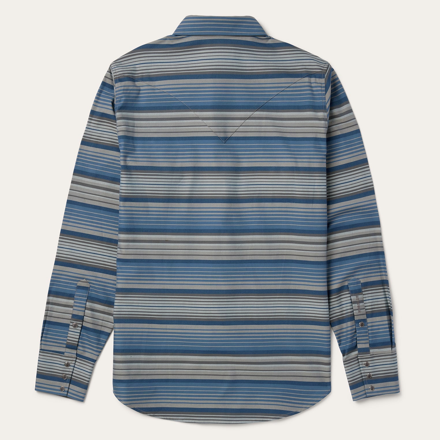 Serape Stripe Western Shirt | Stetson Blue
