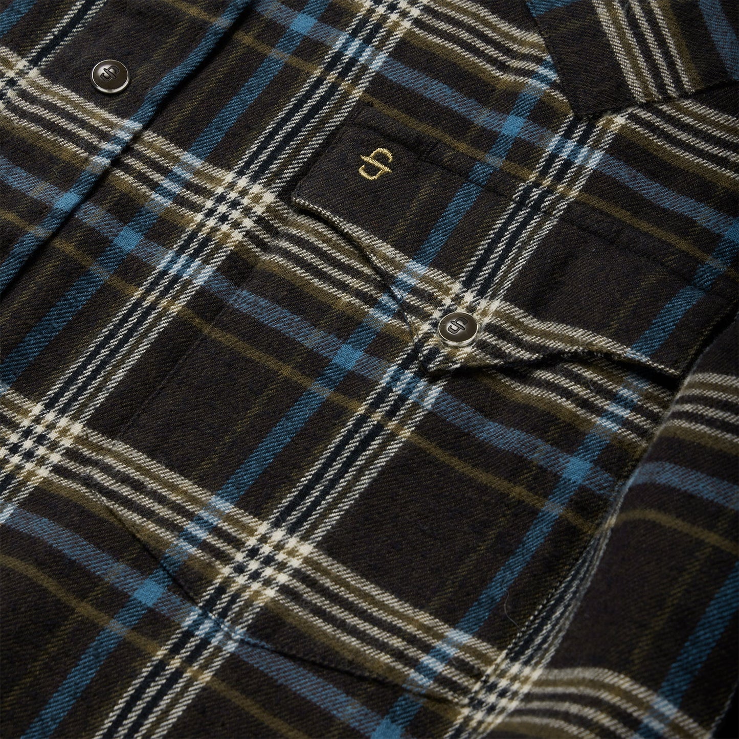 Brown Plaid Flannel Western Shirt | Stetson Brown