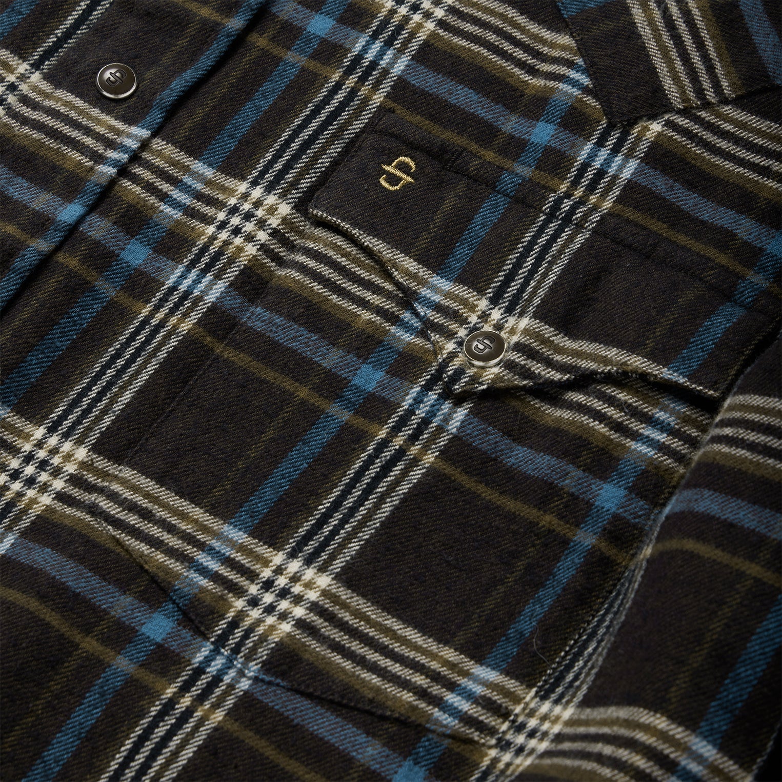 Brown Plaid Flannel Western Shirt | Stetson Brown