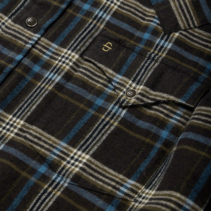 Brown Plaid Flannel Western Shirt | Stetson Brown