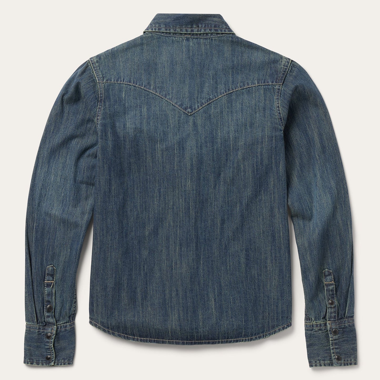 Dirty Denim Boyfriend Fit Shirt | Stetson Blue
