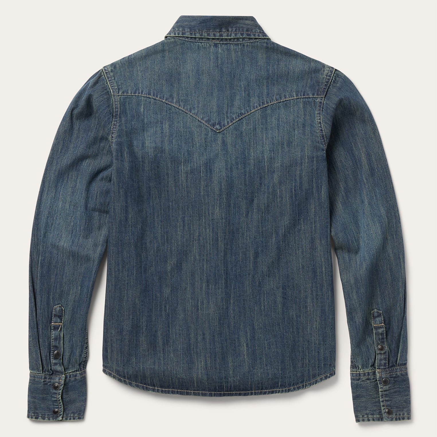 Dirty Denim Boyfriend Fit Shirt | Stetson Blue