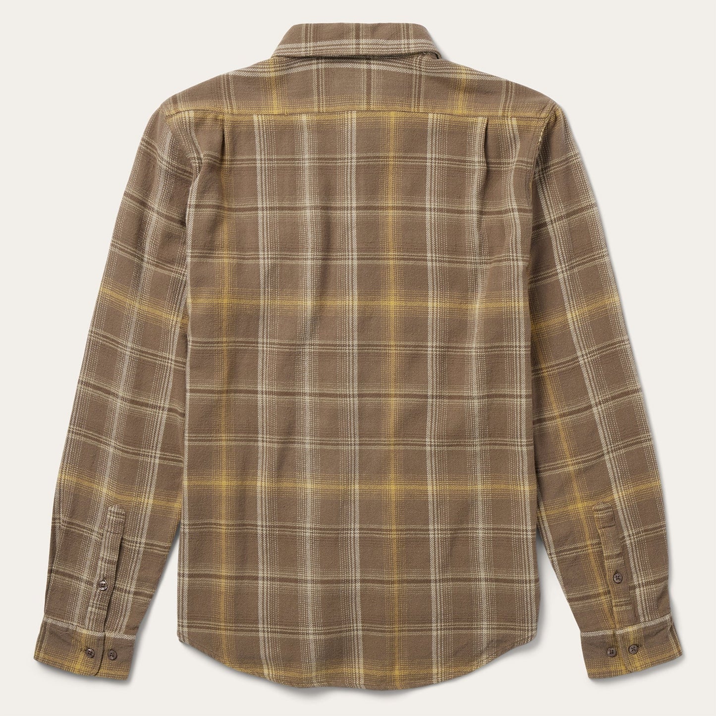 Brown Flannel Button-Front Shirt | Stetson Brown