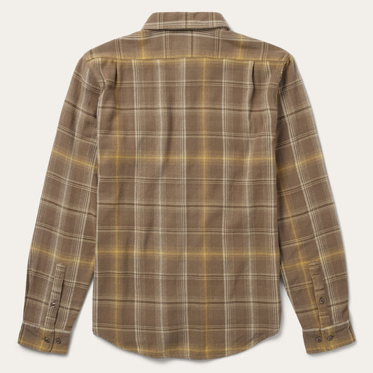 Brown Flannel Button-Front Shirt | Stetson Brown