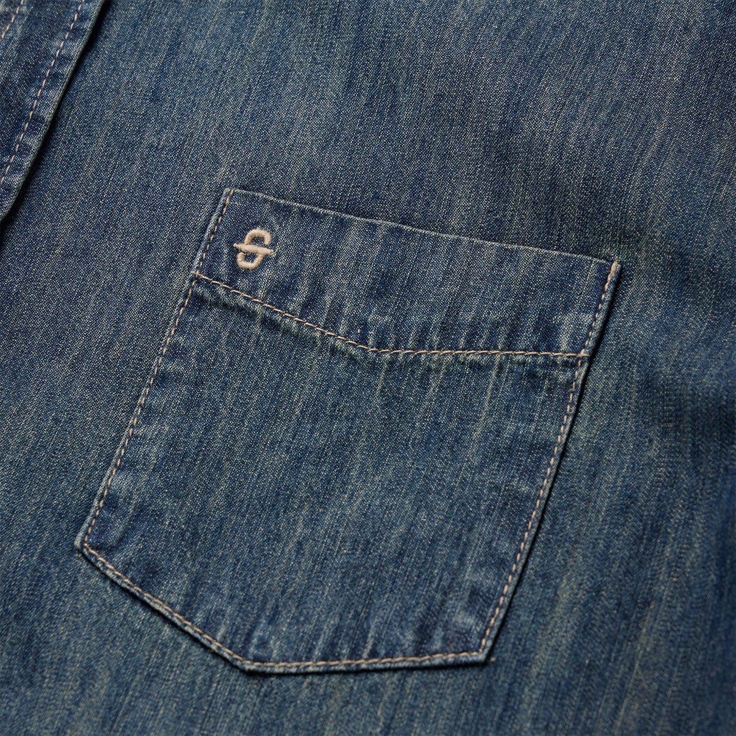 Dark Denim Western Shirt | Stetson Blue