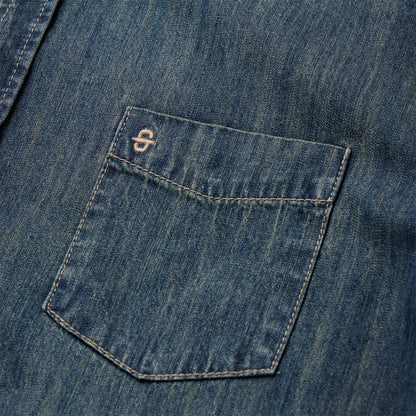 Dark Denim Western Shirt | Stetson Blue