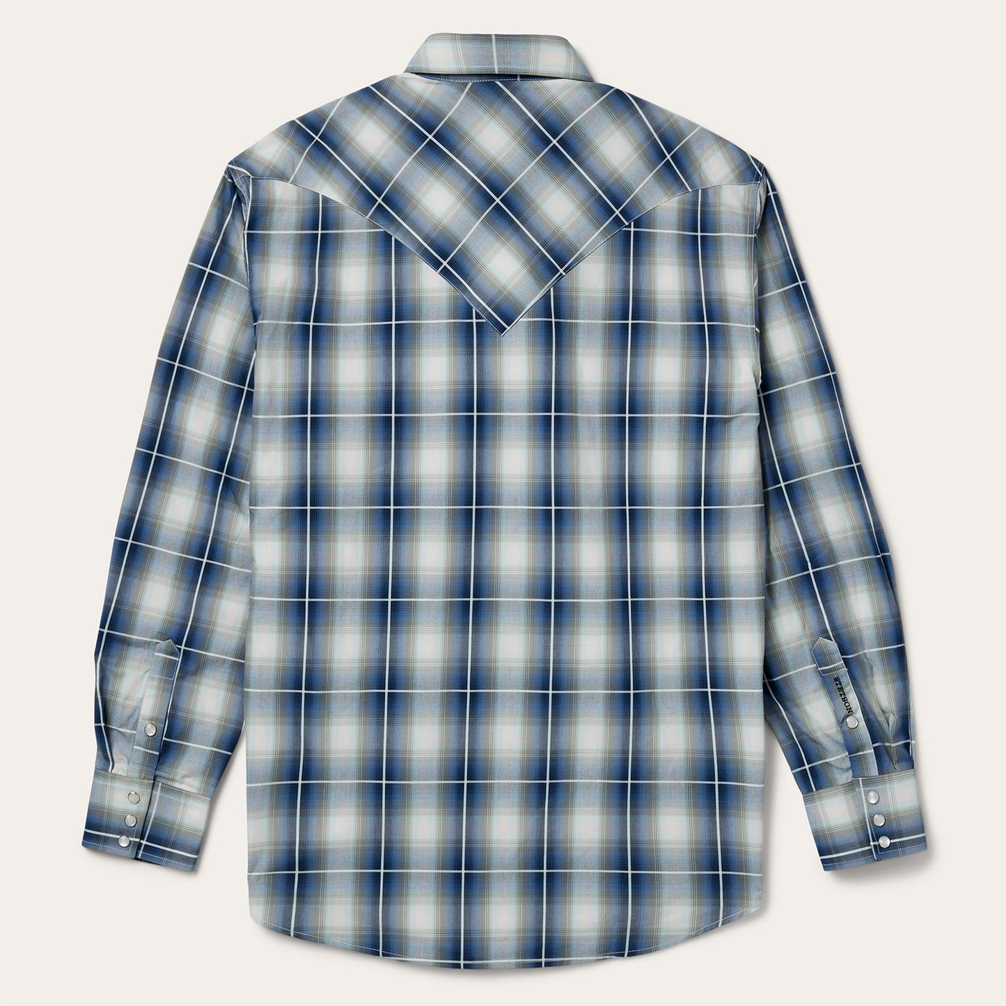 Crystal Plaid Western Shirt | Stetson Blue