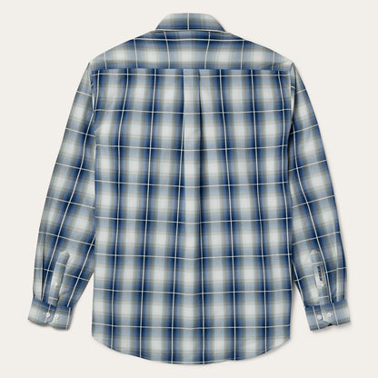 Crystal Plaid Button Down Shirt | Stetson Blue