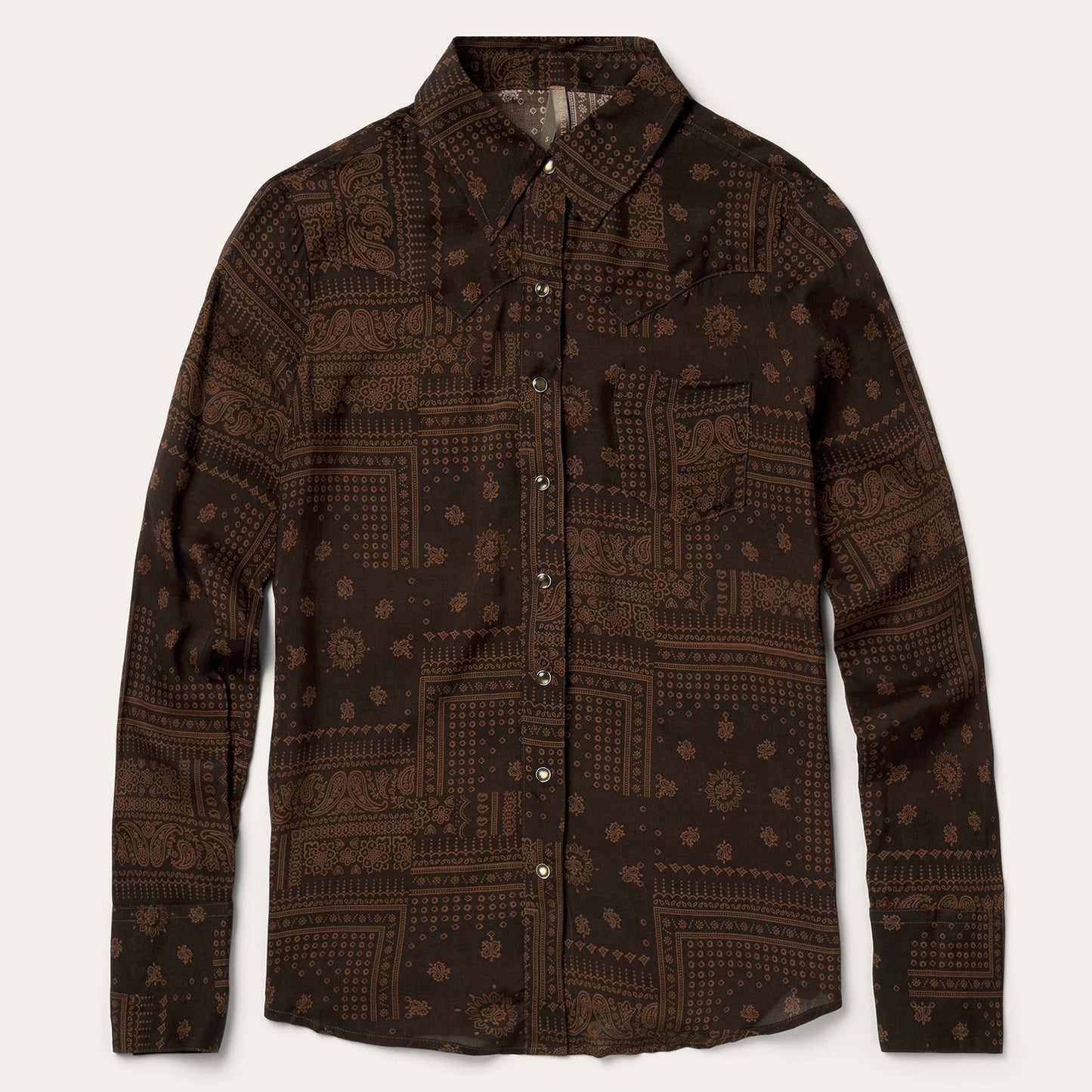 Patchwork Bandana Print Shirt | Stetson Brown