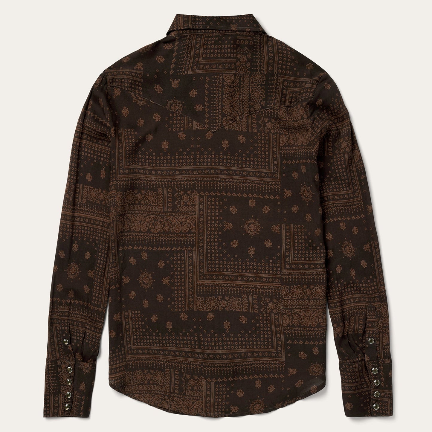 Patchwork Bandana Print Shirt | Stetson Brown