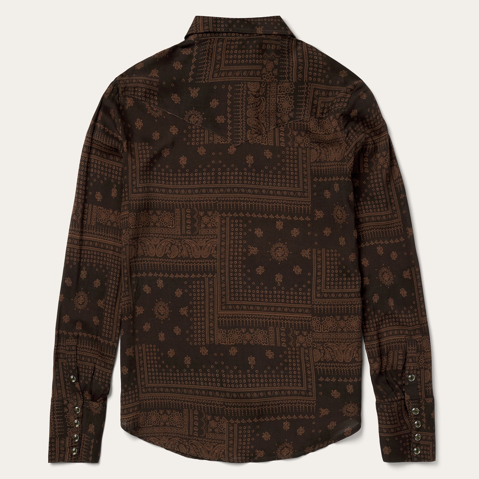 Patchwork Bandana Print Shirt | Stetson Brown