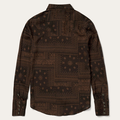 Patchwork Bandana Print Shirt | Stetson Brown