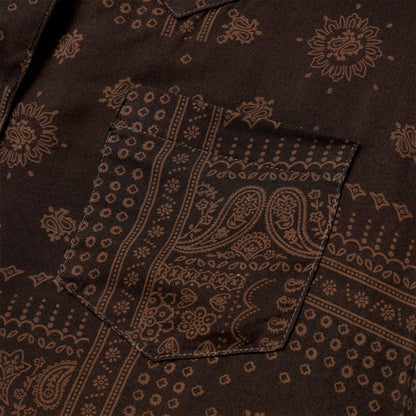 Patchwork Bandana Print Shirt | Stetson Brown