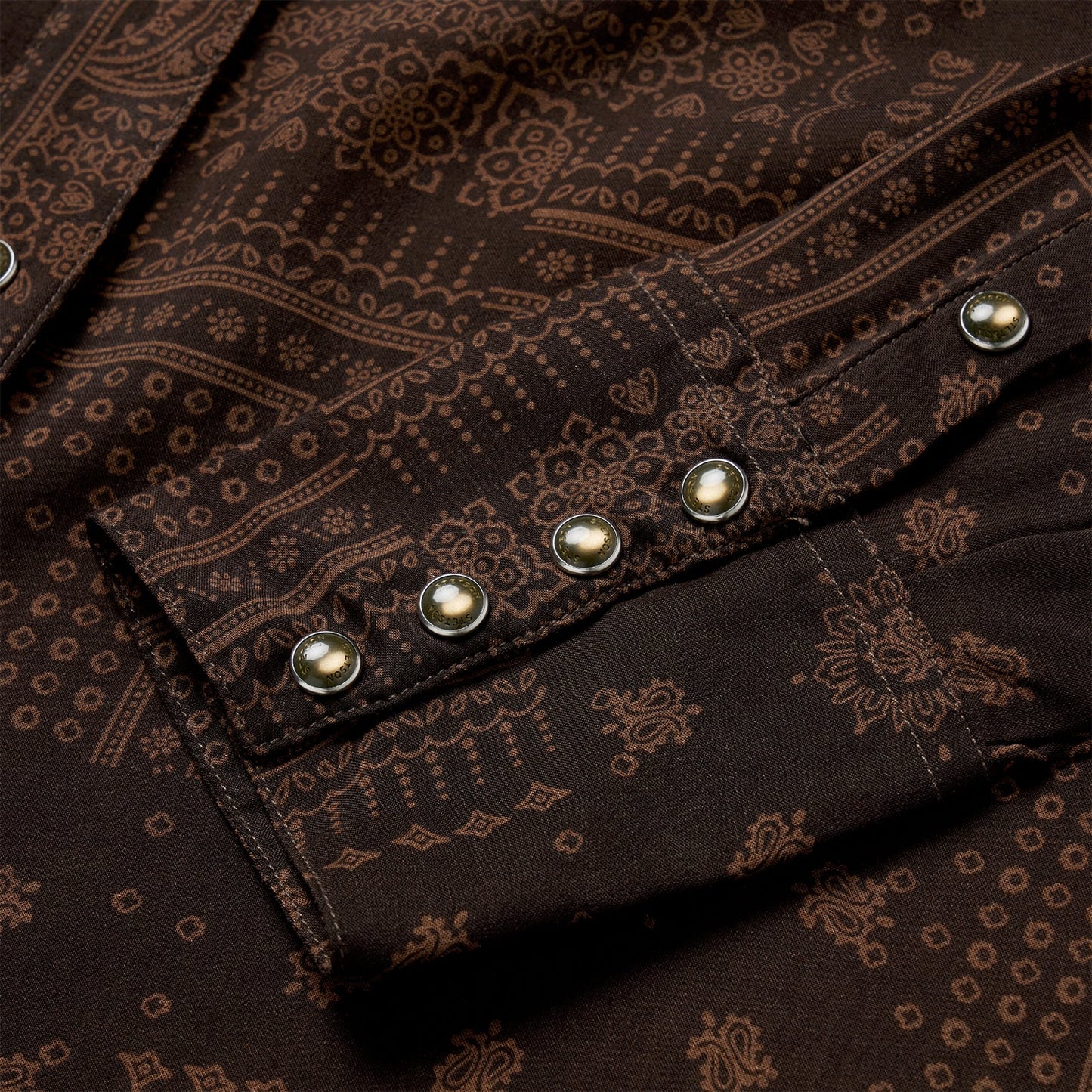 Patchwork Bandana Print Shirt | Stetson Brown