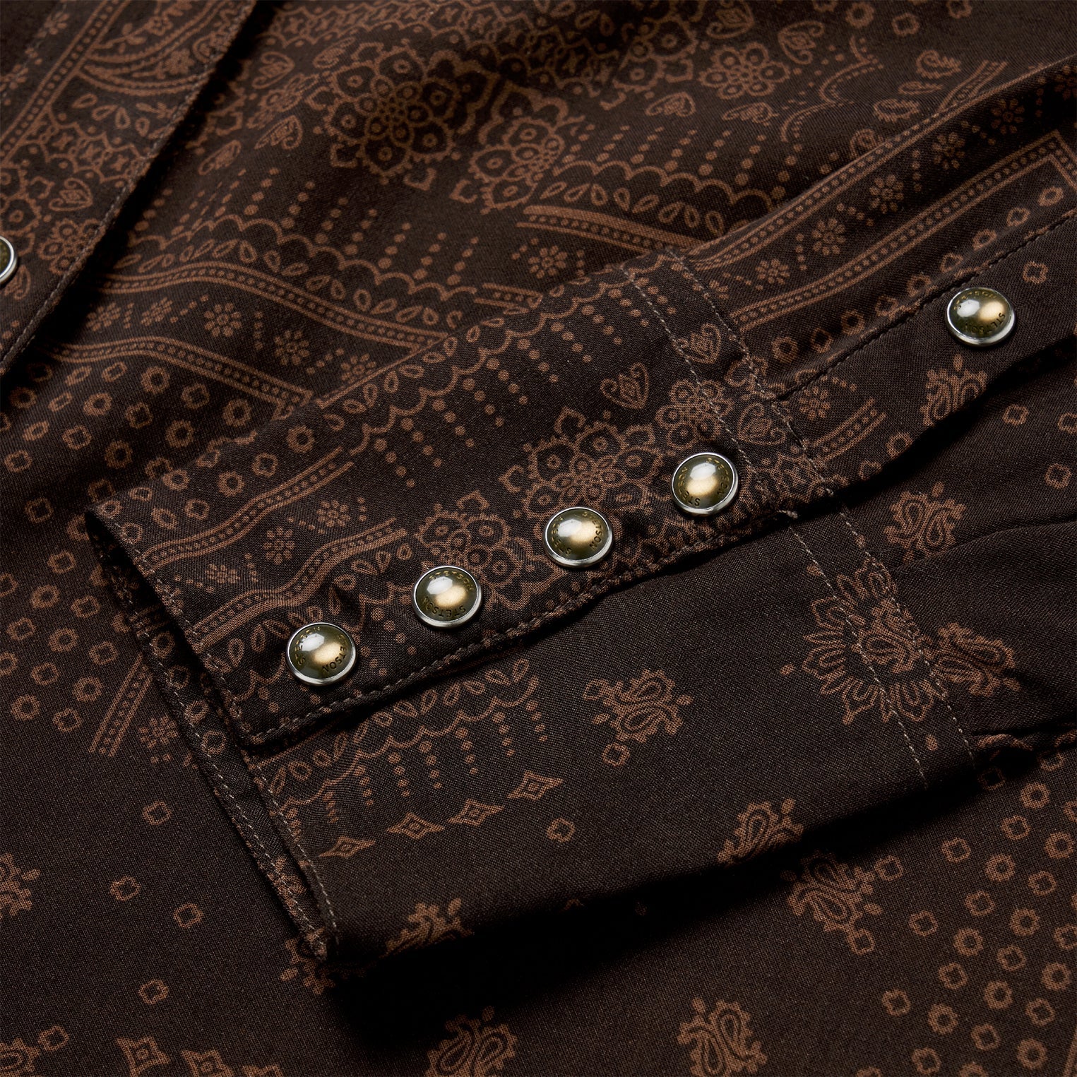 Patchwork Bandana Print Shirt | Stetson Brown